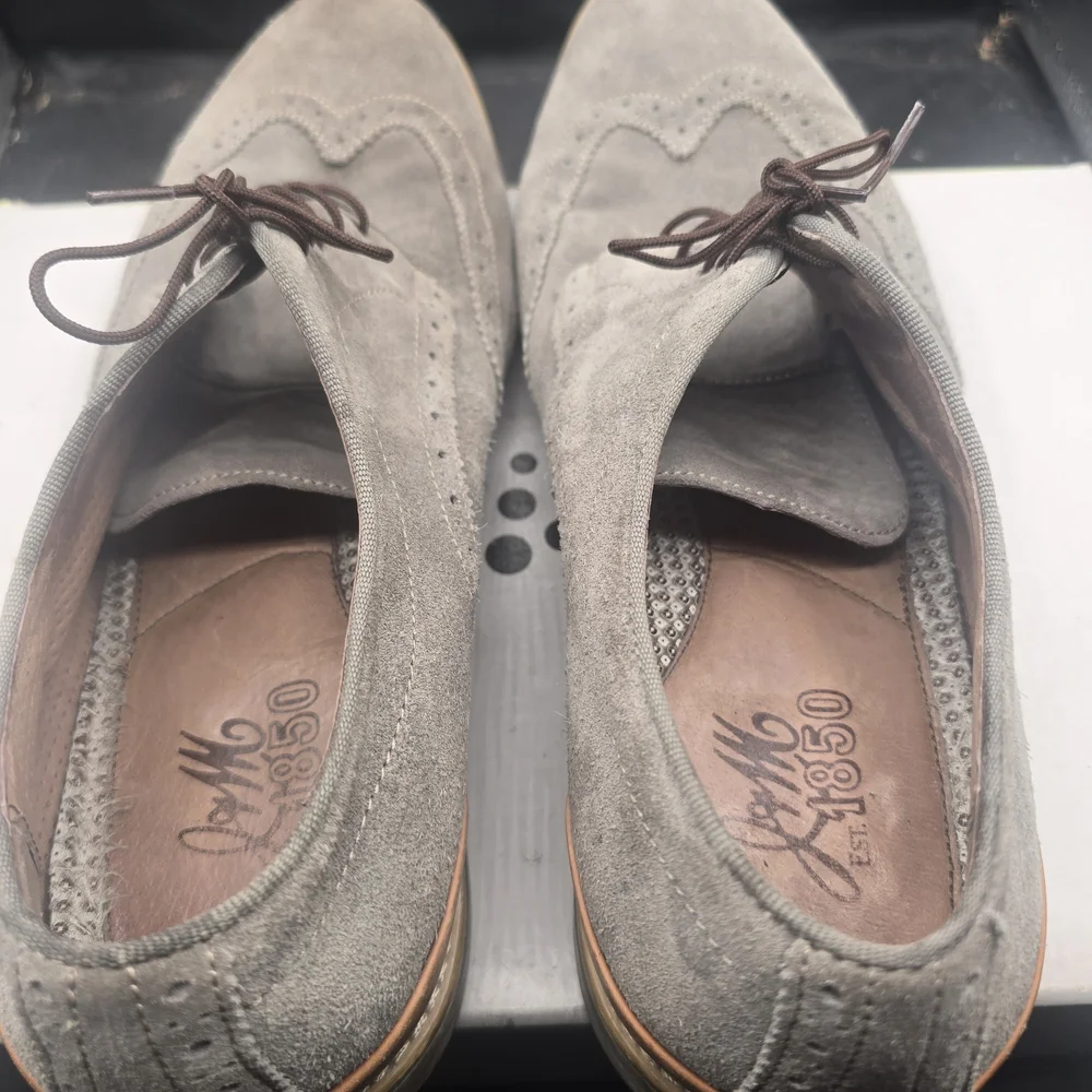 J Brand Light Gray Suede‎ Oxfords